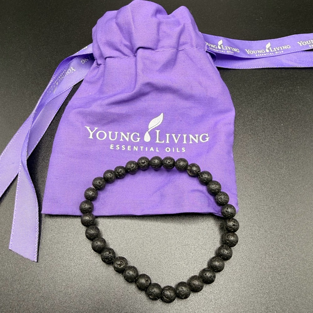 NWOT Young Living Beaded Lava Bead Diffuser Bracelet